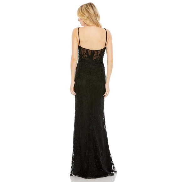 Mac Duggal 20429 NWT Embellished Sleeveless Illusion Bodice Gown - Picture 3 of 10